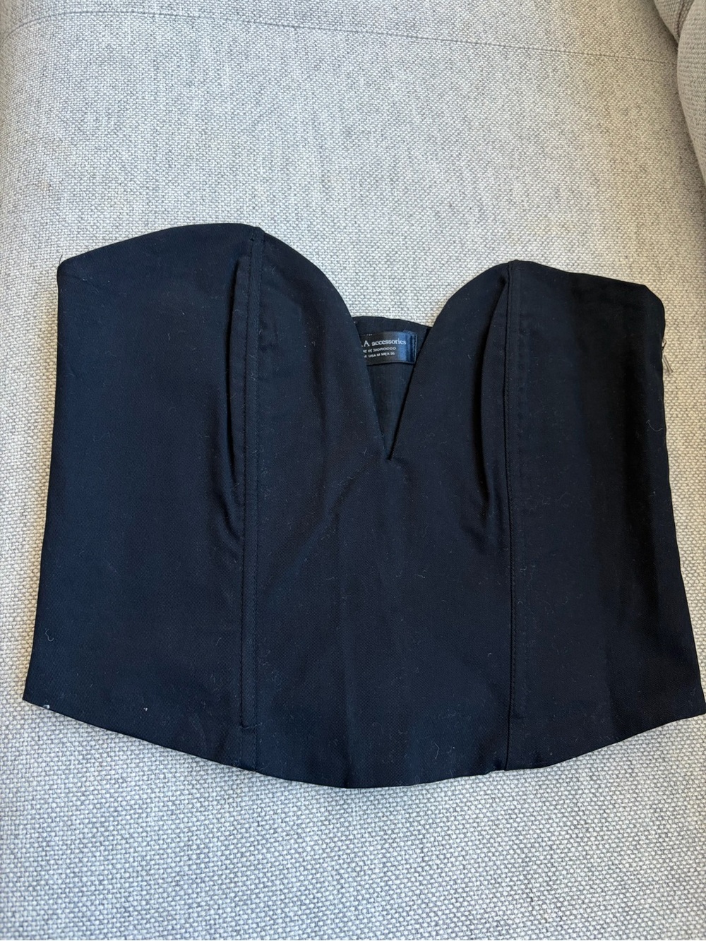 Zara black corset top